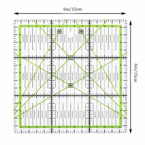 Professzionális Patchwork vonalzó, 15 x 15 cm