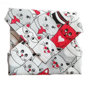 Sandwich wrap! Zero Waste textilszalvéta újraszalvéta - kedves cicák