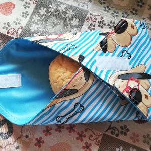 Sandwich wrap! Zero Waste textilszalvéta újraszalvéta - kutyusos