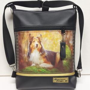 Skót juhász kutya 3in1 hátizsák univerzális táska