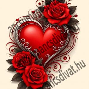 Szív 001 cordura textilpanel választható méretben