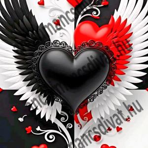 Szív 003 cordura textilpanel választható méretben