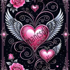 Szív 005 cordura textilpanel választható méretben