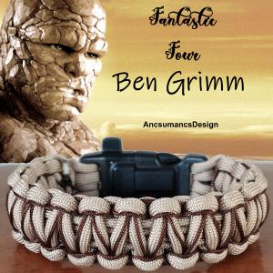 Taktikai túlélő paracord karkötő 3 funkciós csattal COBRA X-STITCH BEN GRIMM (csuklóméret: 19-20cm)
