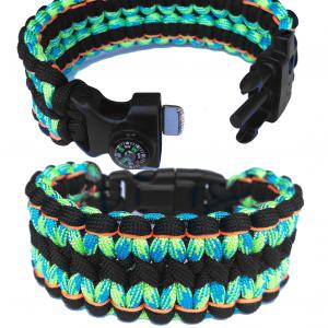 Taktikai túlélő paracord karkötő 3 funkciós csattal WIDE COBRA MINE (csuklóméret 20-21cm)