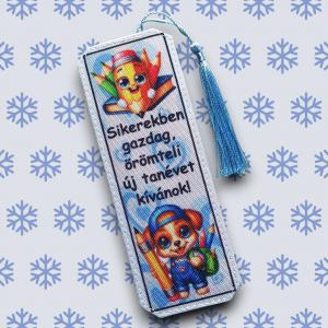 Tanévkezdés Motívációs könyvjelző - Kutya fius- Sikerekben gazdag...