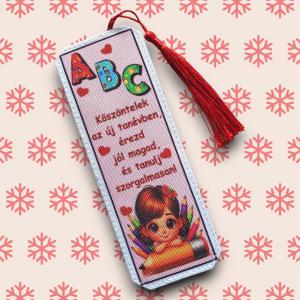 Tanévkezdés Motívációs könyvjelző - Lány- Köszöntelek az új tanévben