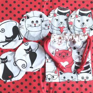 Textil arctisztító korong készlet cicák 6 db + tasak