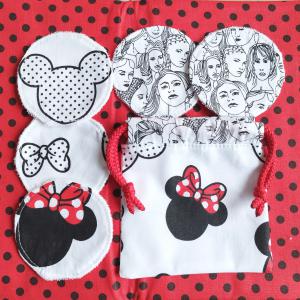Textil arctisztító korong készlet minnie 5 db + tasak