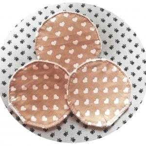 Textil arctisztító sminklemosó korong  - Drapp szives