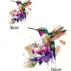 Textilre vasalható minta fólia Kolibri madár002 szettben