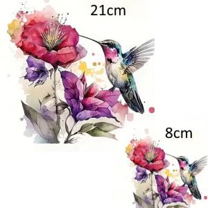 Textilre vasalható minta fólia Kolibri madár004 szettben