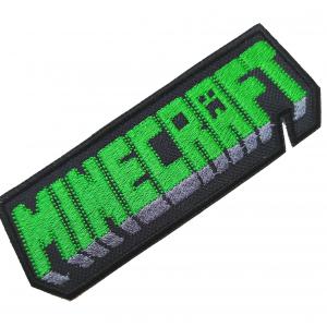 ÚJ! Vasalható varrható hímzett felvarró folt Minecraft felirat 12x4cm