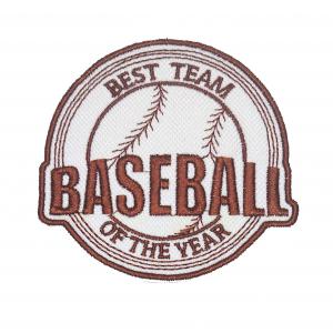Vasalható varrható hímzett felvarró Baseball - Best team 8,5cm