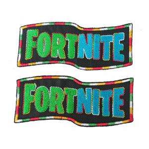 Vasalható varrható hímzett felvarró folt Fortnite felirat 10cm