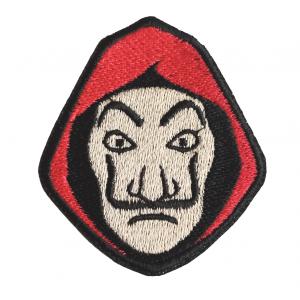 Vasalható varrható hímzett felvarró folt LaCasaDePapel Nagy pénzrablás 7cm