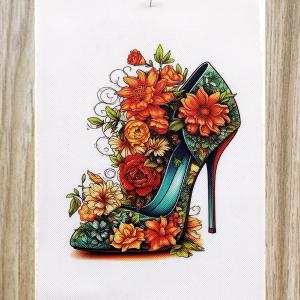 Virágzó cipő textilpanel választható méretben