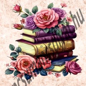 Virágzó könyvek 001 cordura textilpanel választható méretben