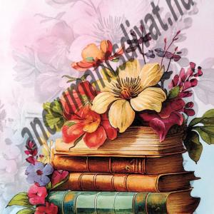 Virágzó könyvek 002 cordura textilpanel választható méretben