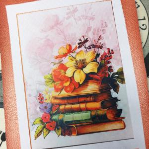 Virágzó könyvek 002 textilpanel választható méretben