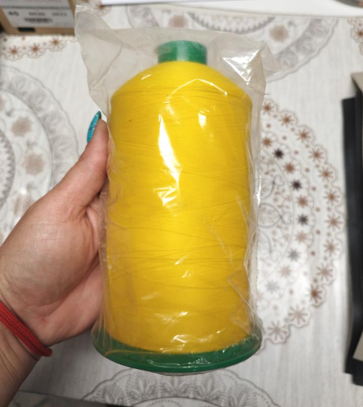 Trevira akril cérna tisztázóra fedőzőre 10000 méteres AMANN  napsárga