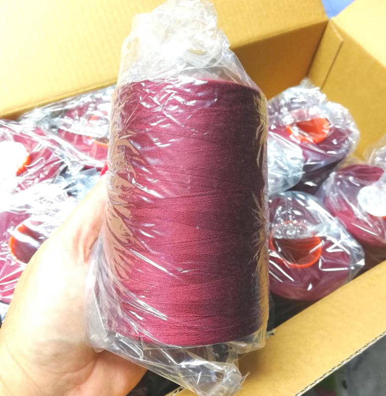 Varrócérna 10000 yard poliészter bordó