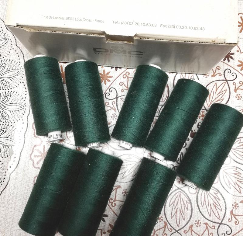 Varrócérna DMC 1000 méteres sötétzöld