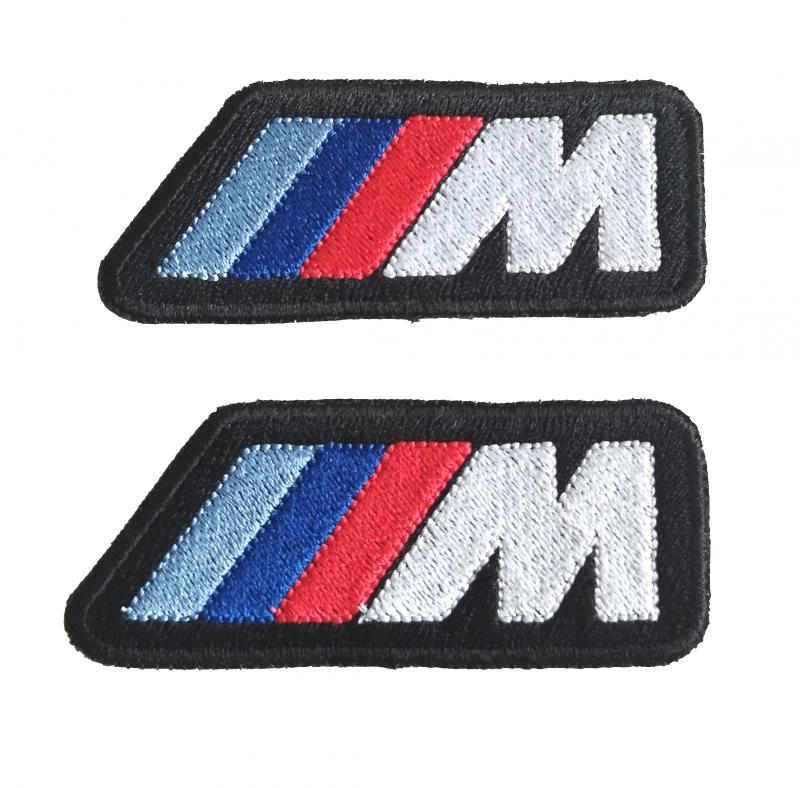Vasalható varrható hímzett felvarró folt BMW-M 8,5x3,5 cm