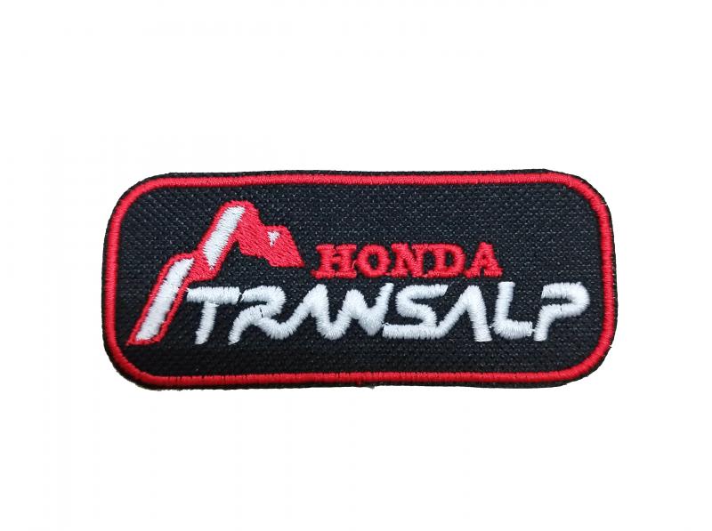 Vasalható varrható hímzett felvarró folt Honda Transalp 9x3,7cm