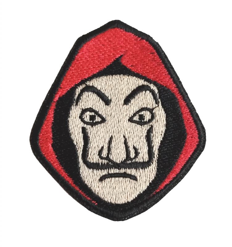 Vasalható varrható hímzett felvarró folt LaCasaDePapel Nagy pénzrablás 7cm