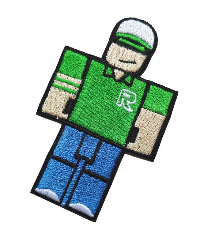 Vasalható varrható hímzett felvarró folt Roblox Man 10x6cm