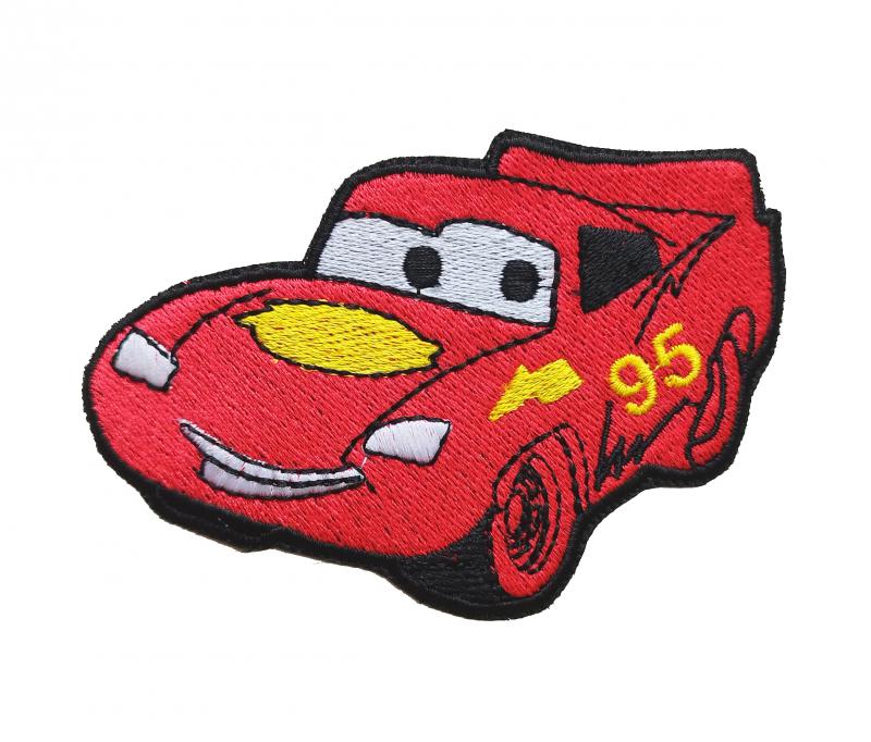 Vasalható varrható hímzett felvarró folt Verdák Villám McQueen 10,5x7cm