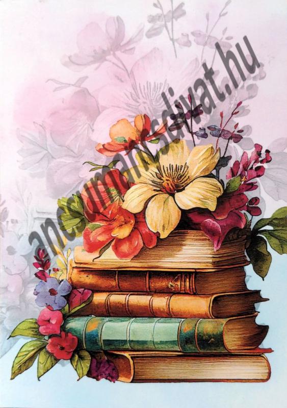 Virágzó könyvek 002 cordura textilpanel választható méretben