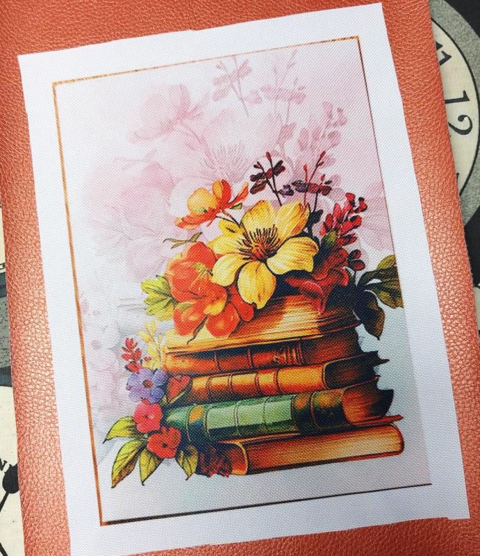 Virágzó könyvek 002 textilpanel választható méretben